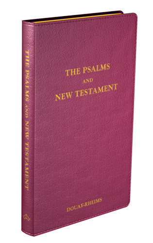 Psalms and New Testament (Douay-Rheims, Burgundy Leather)