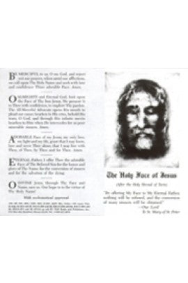 The Holy Face of Jesus Prayercard (Pack of 100)