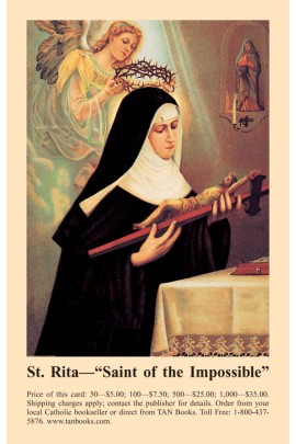 Prayer to St. Rita Prayercard (Pack of 100)