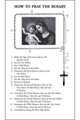 How to Say the Rosary with Luminous Mysteries Leaflet (Pack of 100)