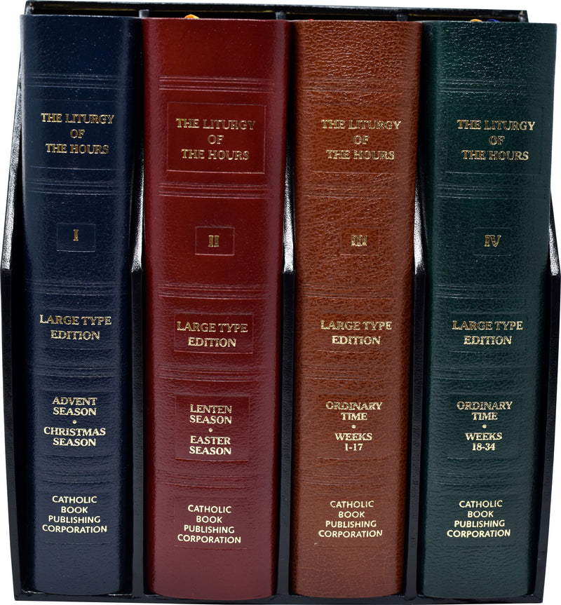 Liturgy Of The Hours (Set Of 4) Large Print Leather