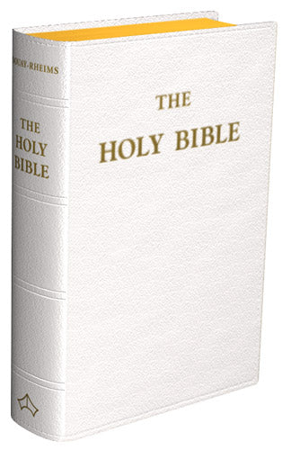 Douay-Rheims Bible - Standard Size - Flexible cover (White Leather)