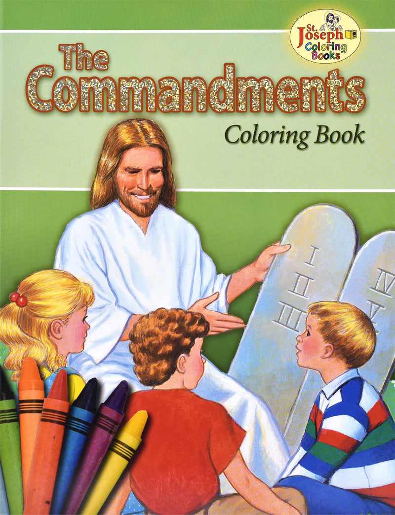 Coloring Book About The Commandments